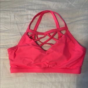 Hot pink plus size bikini top